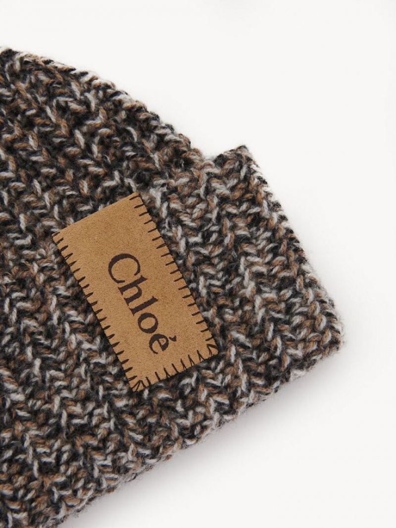 Chapeaux Chloe Chunky Tricoté Beanie Blanche | CHE-SR14485