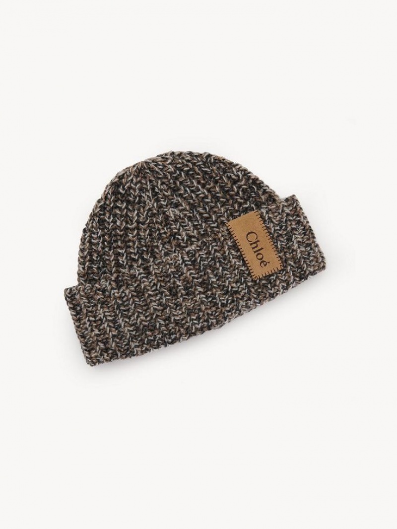 Chapeaux Chloe Chunky Tricoté Beanie Blanche | CHE-SR14485