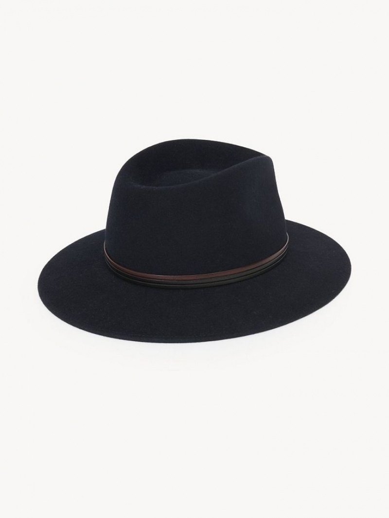 Chapeaux Chloe X Borsalino Steph Bleu Marine | CHE-SR14471