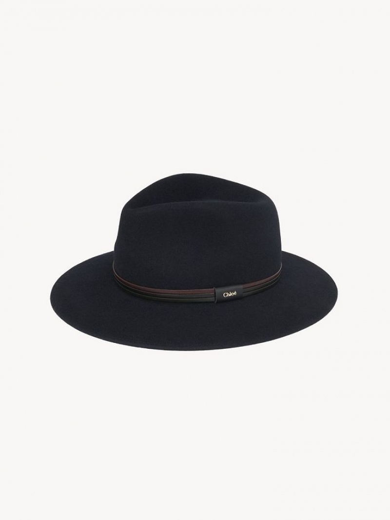 Chapeaux Chloe X Borsalino Steph Bleu Marine | CHE-SR14471