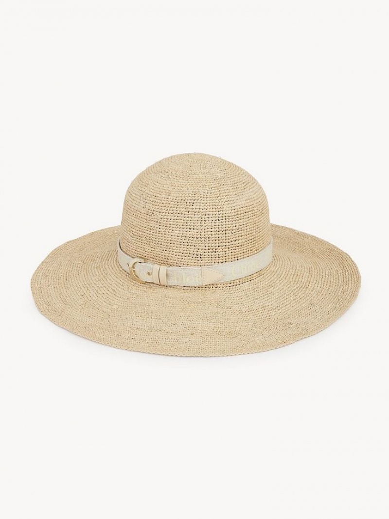 Chapeaux Chloe X Borsalino Woody Beige | CHE-SR14496