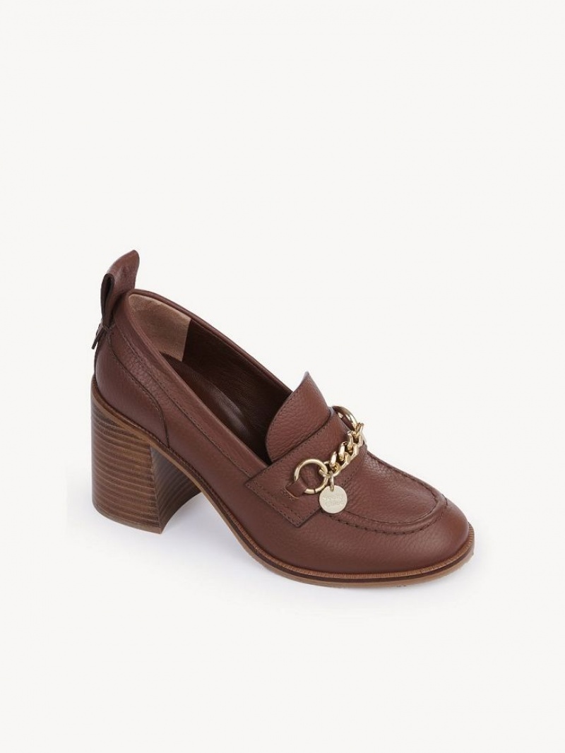 Chaussures Plates Chloe Aryel Penny Marron | CHE-SR14796