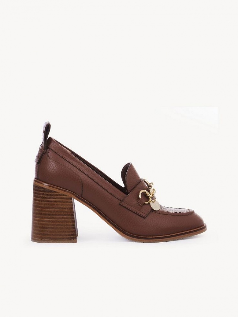 Chaussures Plates Chloe Aryel Penny Marron | CHE-SR14796