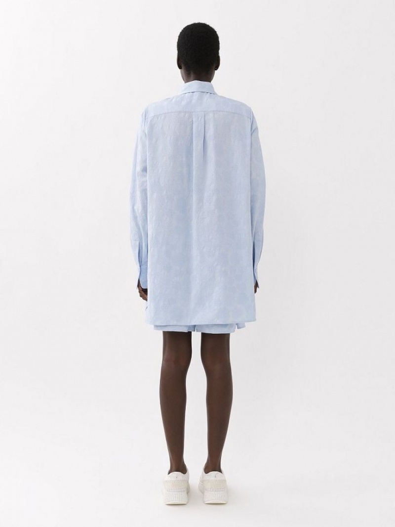 Chemises Chloe Oversized Bleu | CHE-SR13894