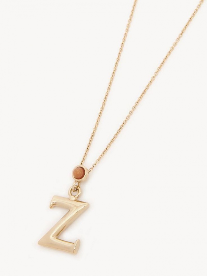 Colliers Chloe Alphabet With Pendant Doré | CHE-SR14330