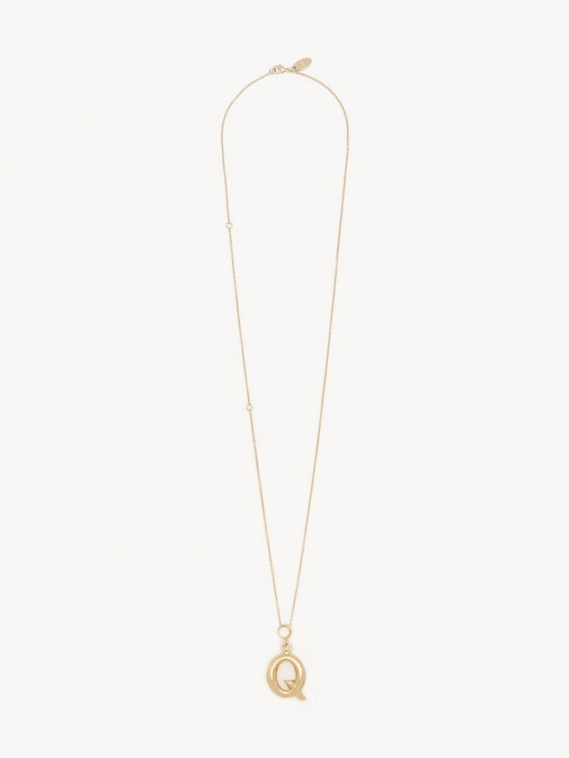 Colliers Chloe Alphabet With Pendant Doré | CHE-SR14339