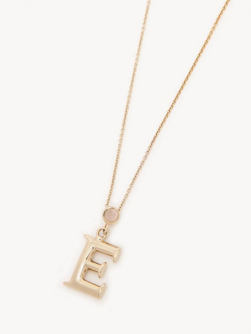 Colliers Chloe Alphabet With Pendant Doré | CHE-SR14351