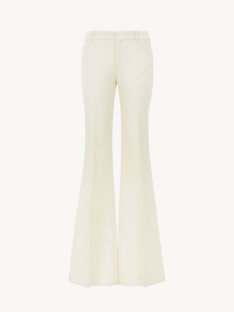 Costume Chloe High-waisted Flare Blanche | CHE-SR14038