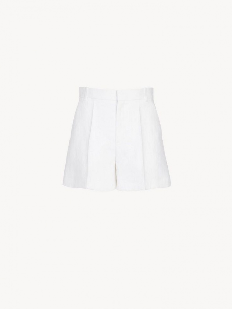 Costume Chloe Tailored Shorts Blanche | CHE-SR14053