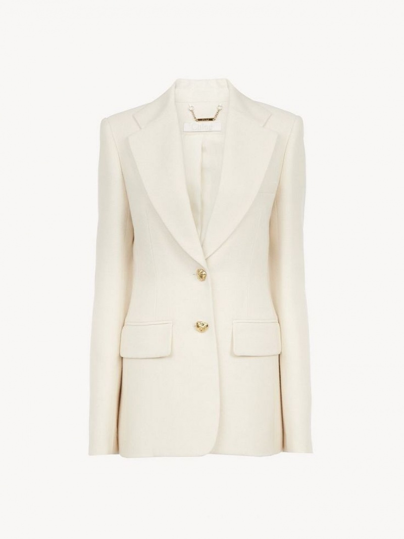 Costume Chloe Two-button Tailored Blanche | CHE-SR14027