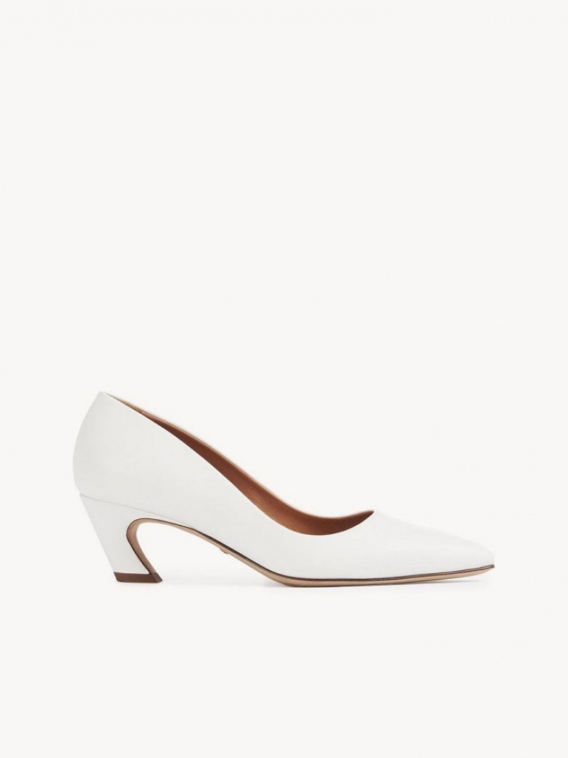 Escarpin Chloe Oli Heel Blanche | CHE-SR14256