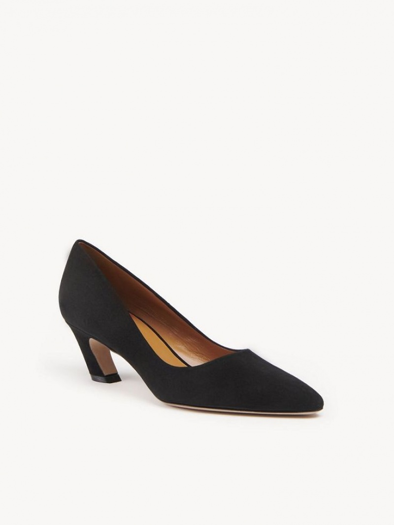 Escarpin Chloe Oli Heel Noir | CHE-SR14268