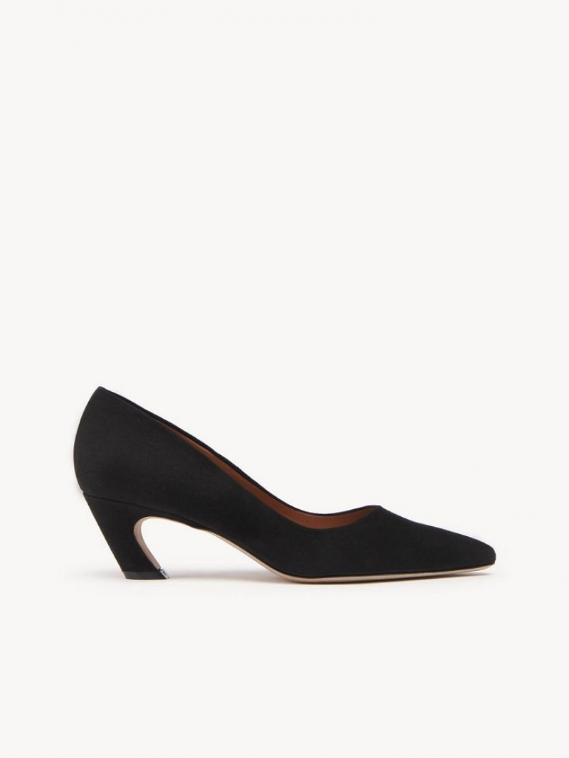 Escarpin Chloe Oli Heel Noir | CHE-SR14268