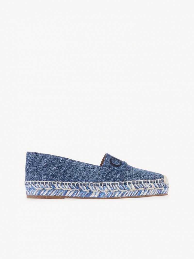 Espadrillas Chloe Piia Plates Bleu | CHE-SR14153