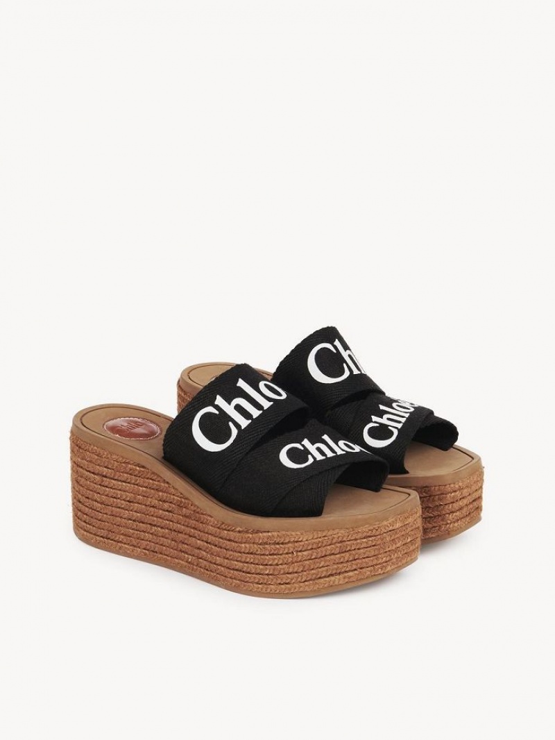 Espadrillas Chloe Woody Noir | CHE-SR14163