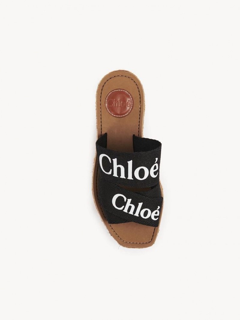 Espadrillas Chloe Woody Noir | CHE-SR14163