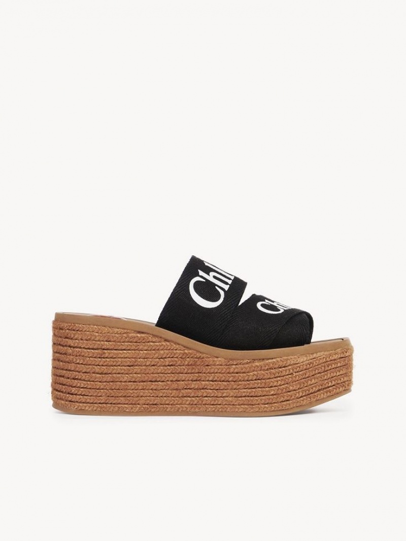 Espadrillas Chloe Woody Noir | CHE-SR14163