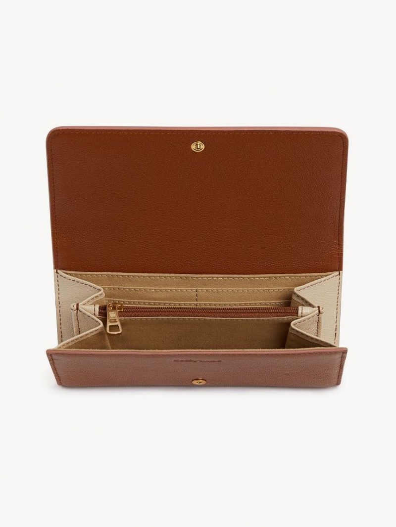 Grands Portefeuilles Chloe Layers Marron | CHE-SR14915