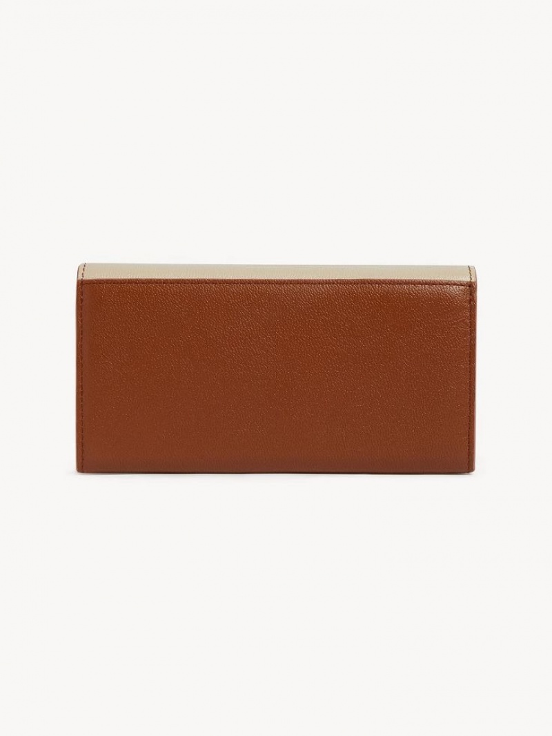 Grands Portefeuilles Chloe Layers Marron | CHE-SR14915