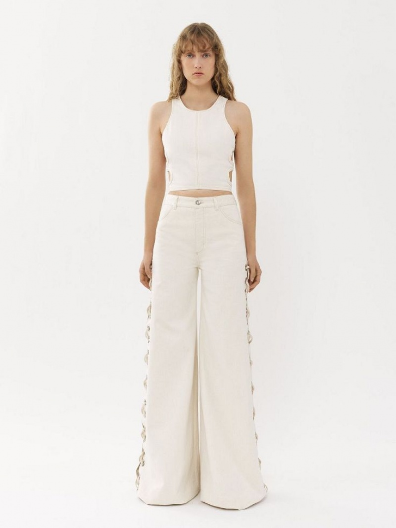 Hauts Chloe Cropped Blanche | CHE-SR13880