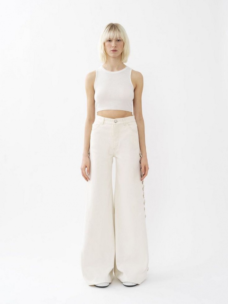 Hauts Chloe Cropped Blanche | CHE-SR13881