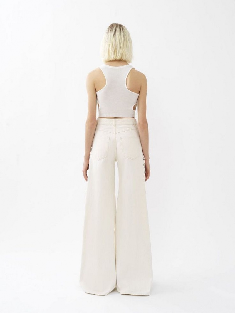 Hauts Chloe Cropped Blanche | CHE-SR13881