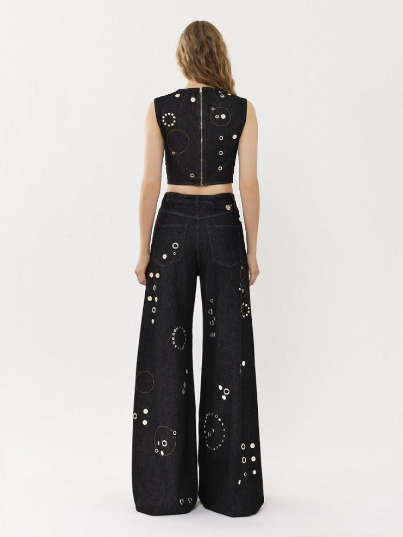 Jean Chloe Embellished Rave Noir | CHE-SR13984