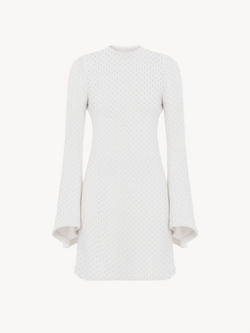 Knitwear Chloe Corta Tunic Blanche | CHE-SR13934