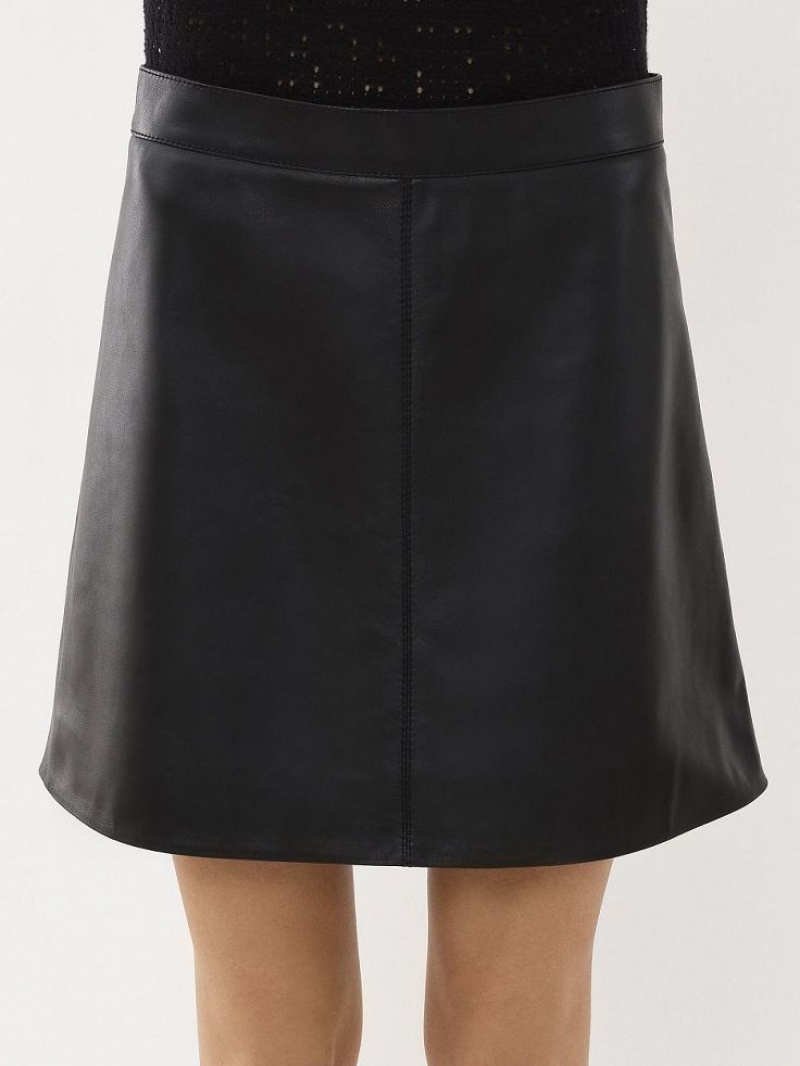 Leather Chloe Mini Skirt Noir | CHE-SR14112