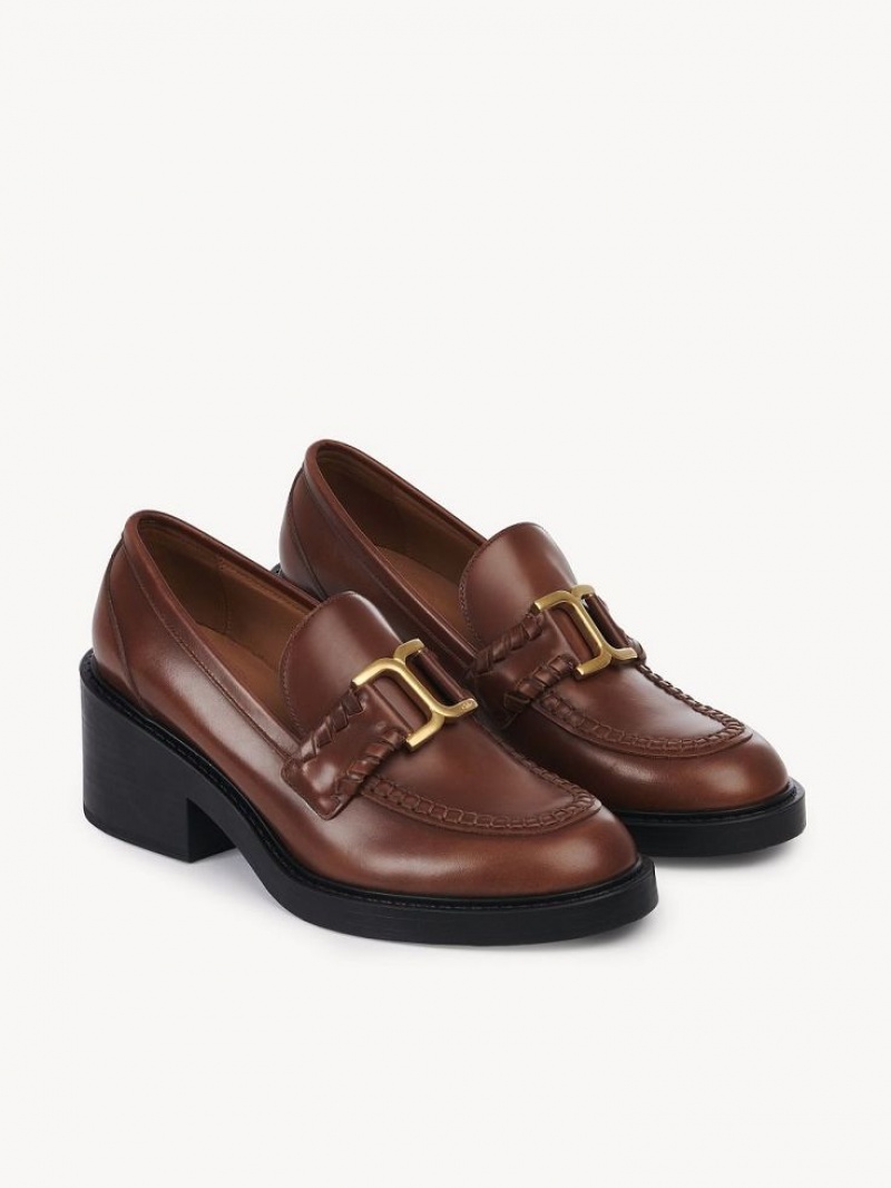 Loafer Chloe Marcie Talons Marron | CHE-SR14243