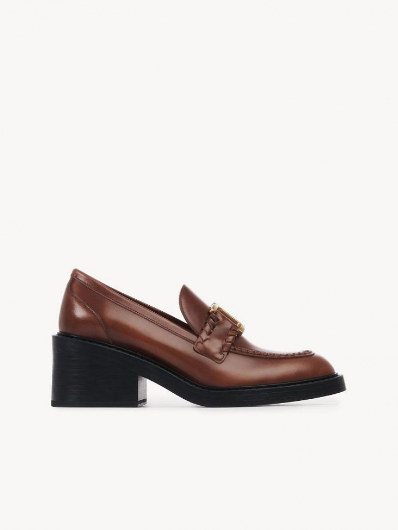 Loafer Chloe Marcie Talons Marron | CHE-SR14243