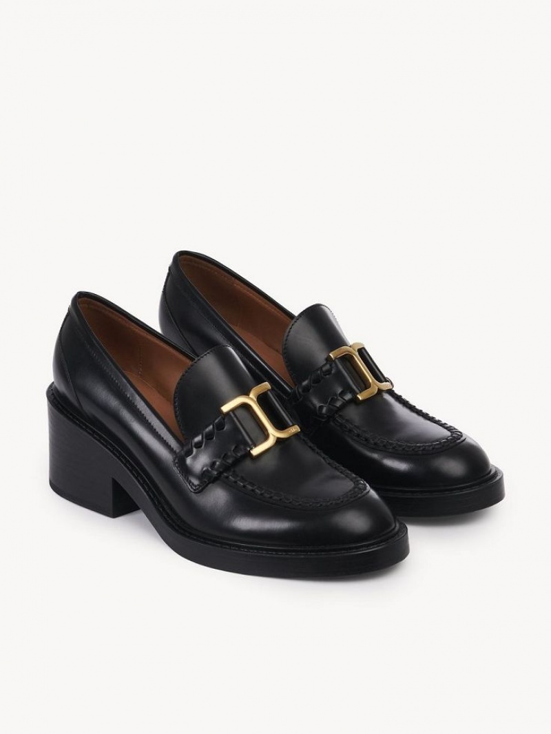 Loafer Chloe Marcie Talons Noir | CHE-SR14244