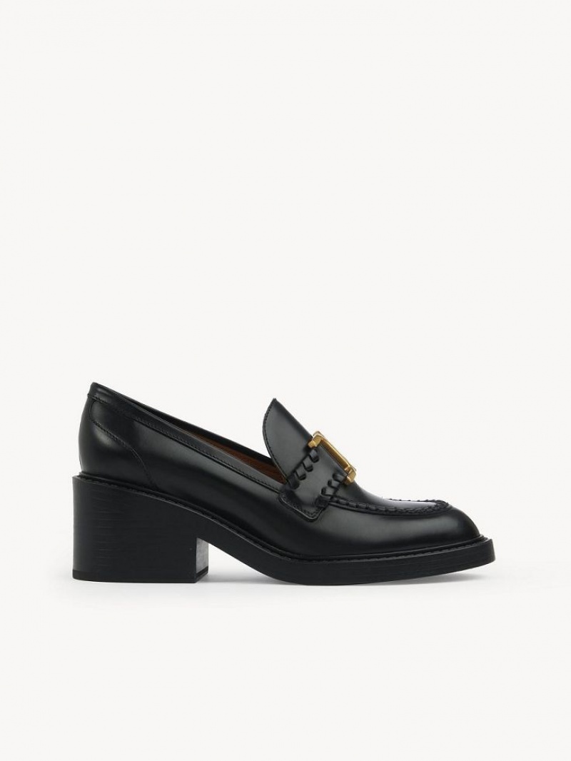 Loafer Chloe Marcie Talons Noir | CHE-SR14244