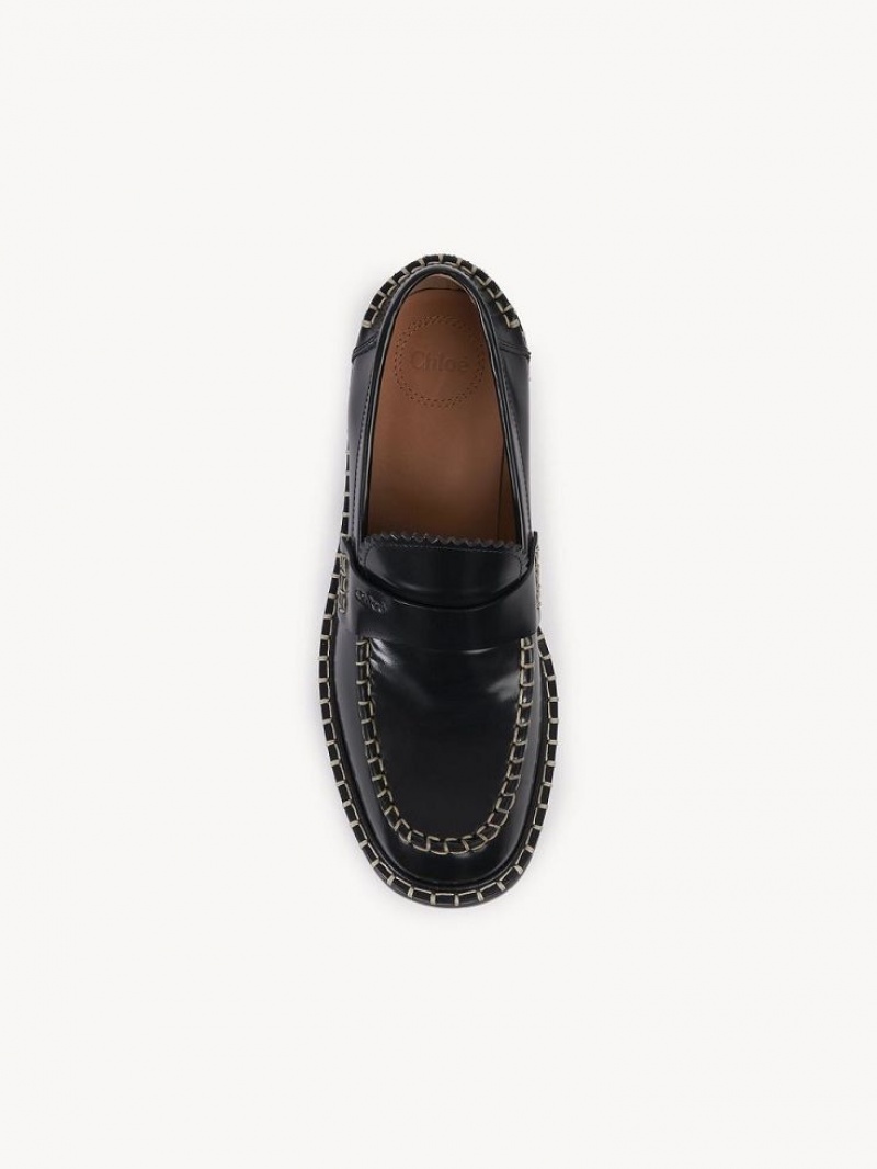 Loafer Chloe Noua Plates Noir | CHE-SR14245