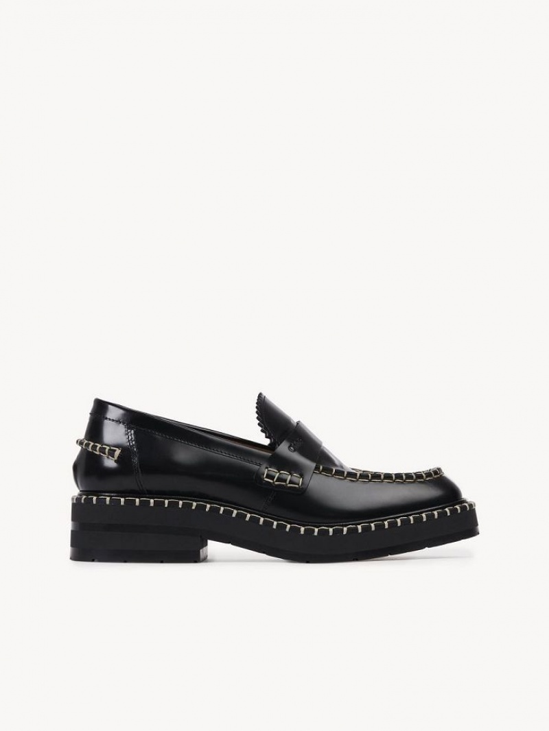 Loafer Chloe Noua Plates Noir | CHE-SR14245