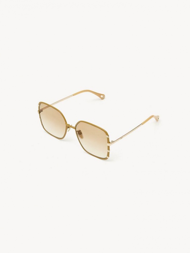 Lunette de Soleil Chloe Celeste Doré | CHE-SR14527