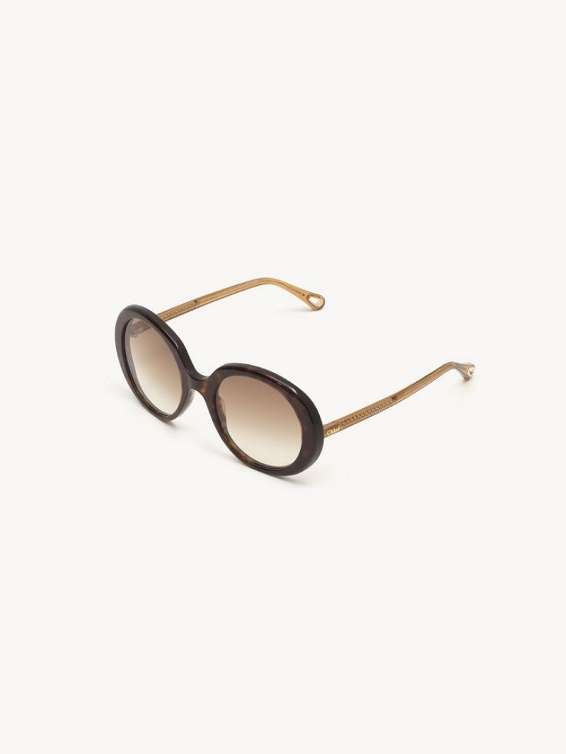 Lunette de Soleil Chloe Esther Marron | CHE-SR14529