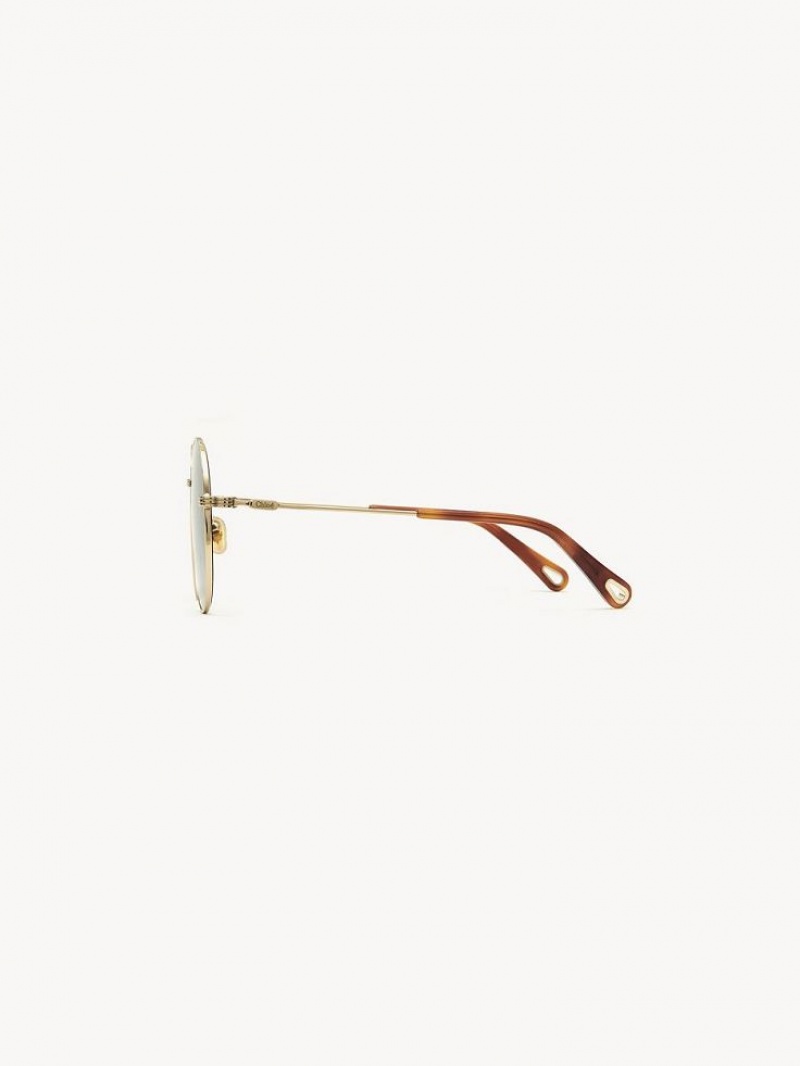 Lunette de Soleil Chloe Faith Doré Grise | CHE-SR14510