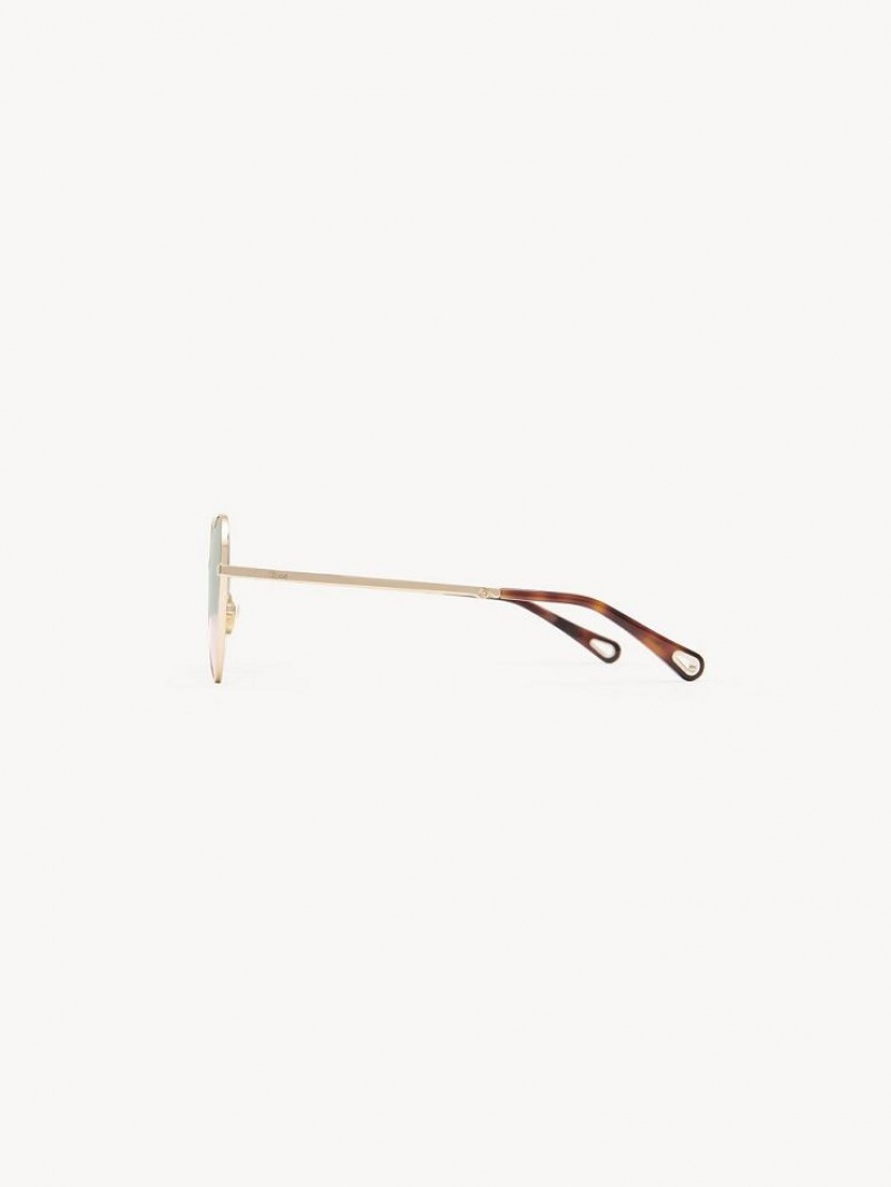 Lunette de Soleil Chloe Milane Vert Rose | CHE-SR14549