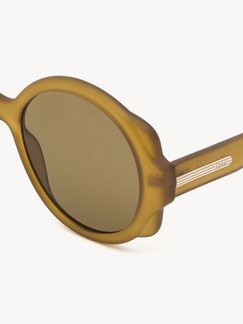 Lunette de Soleil Chloe Mirtha Moutarde | CHE-SR14532