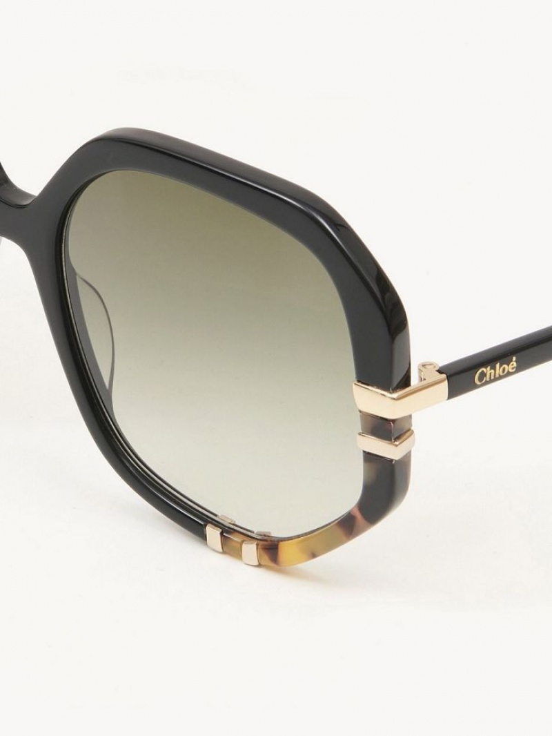 Lunette de Soleil Chloe West Noir | CHE-SR14560