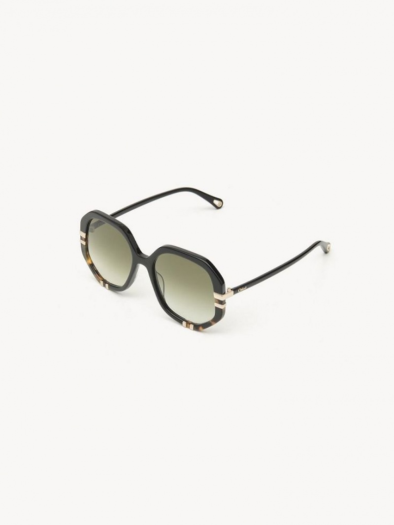 Lunette de Soleil Chloe West Small Noir | CHE-SR14519