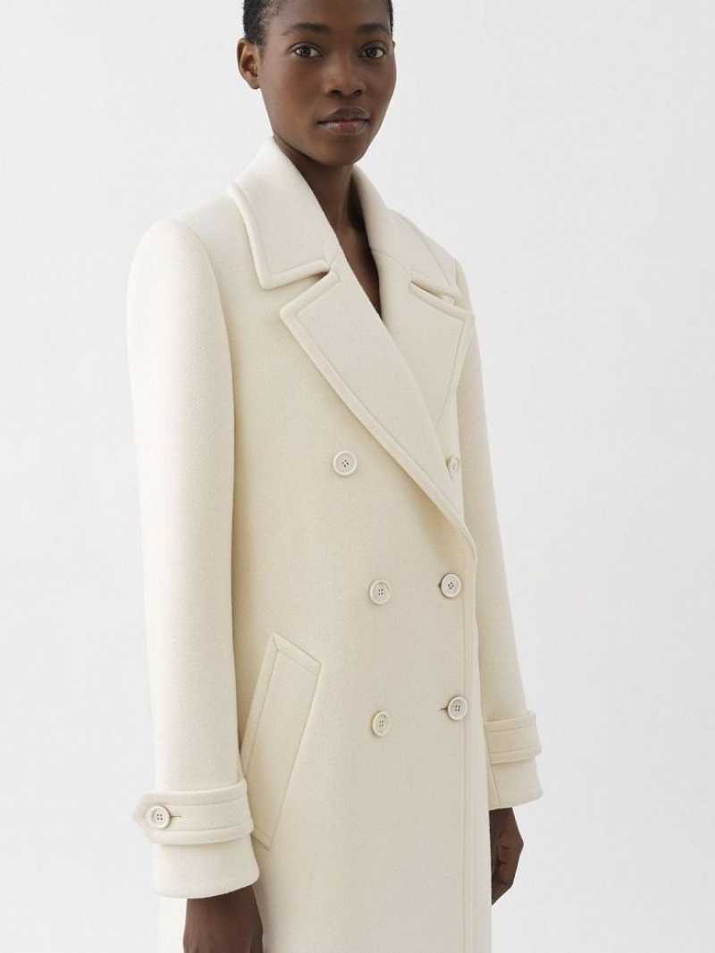 Manteaux Chloe Overcoat Blanche | CHE-SR13780