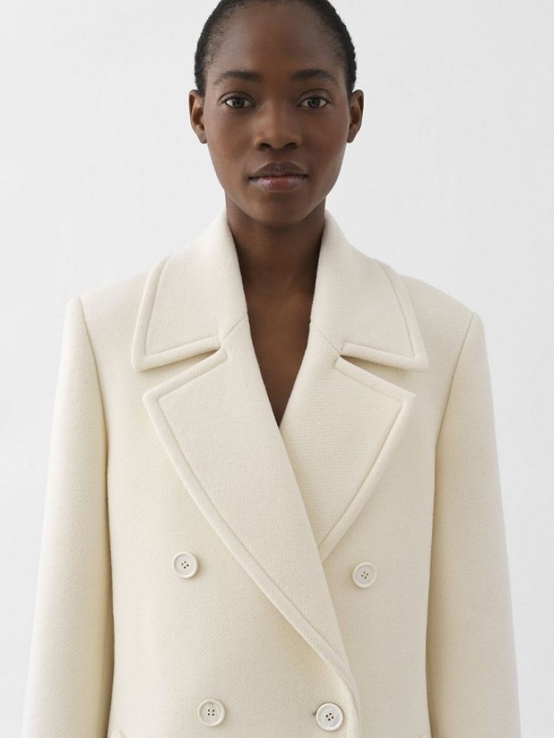 Manteaux Chloe Overcoat Blanche | CHE-SR13780