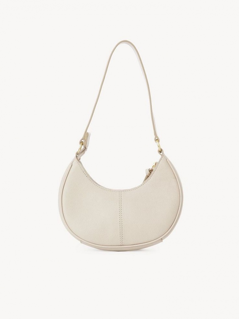 Mini Sacs Chloe Hana Half Moon Beige | CHE-SR14765