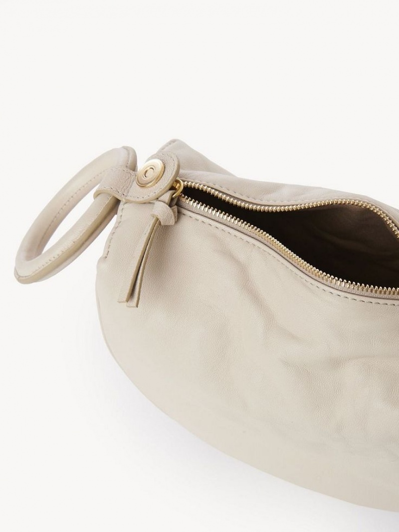 Mini Sacs Chloe Hana Wristlet Beige | CHE-SR14774