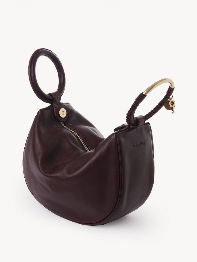 Mini Sacs Chloe Hana Wristlet Bordeaux | CHE-SR14772