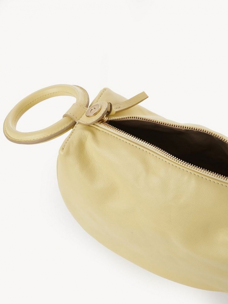 Mini Sacs Chloe Hana Wristlet Jaune | CHE-SR14773