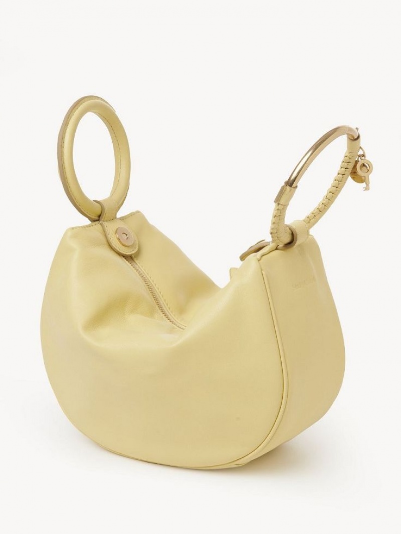 Mini Sacs Chloe Hana Wristlet Jaune | CHE-SR14773