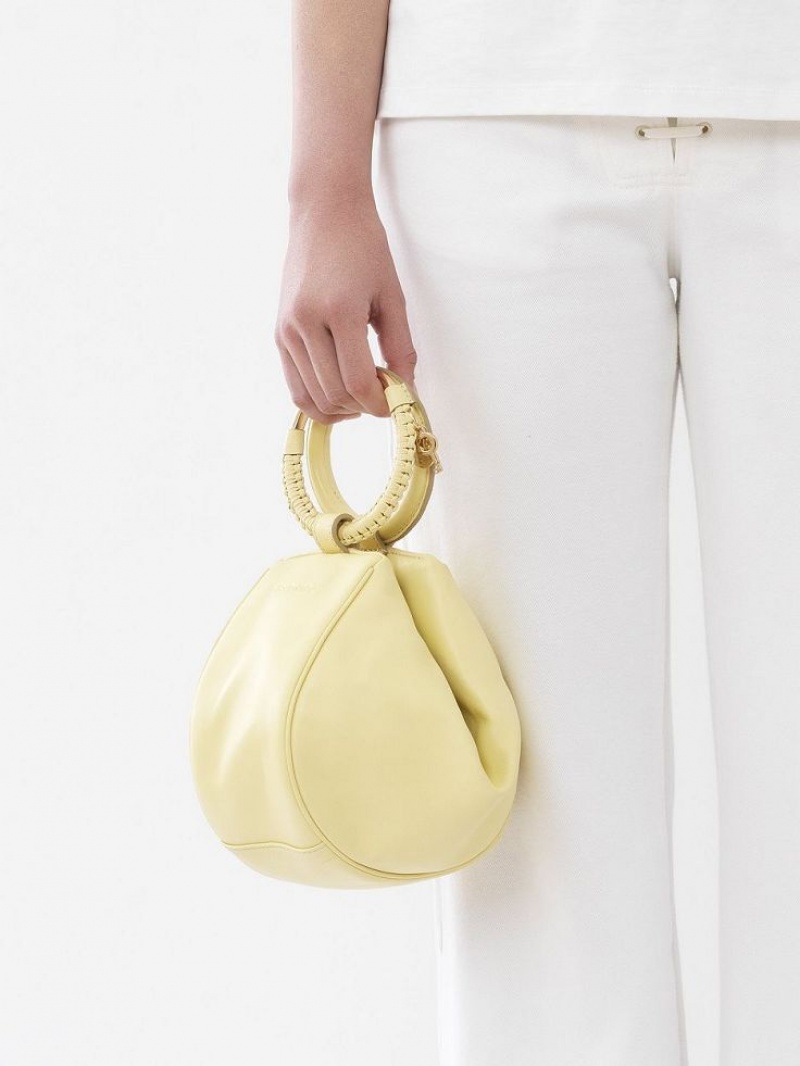 Mini Sacs Chloe Hana Wristlet Jaune | CHE-SR14773